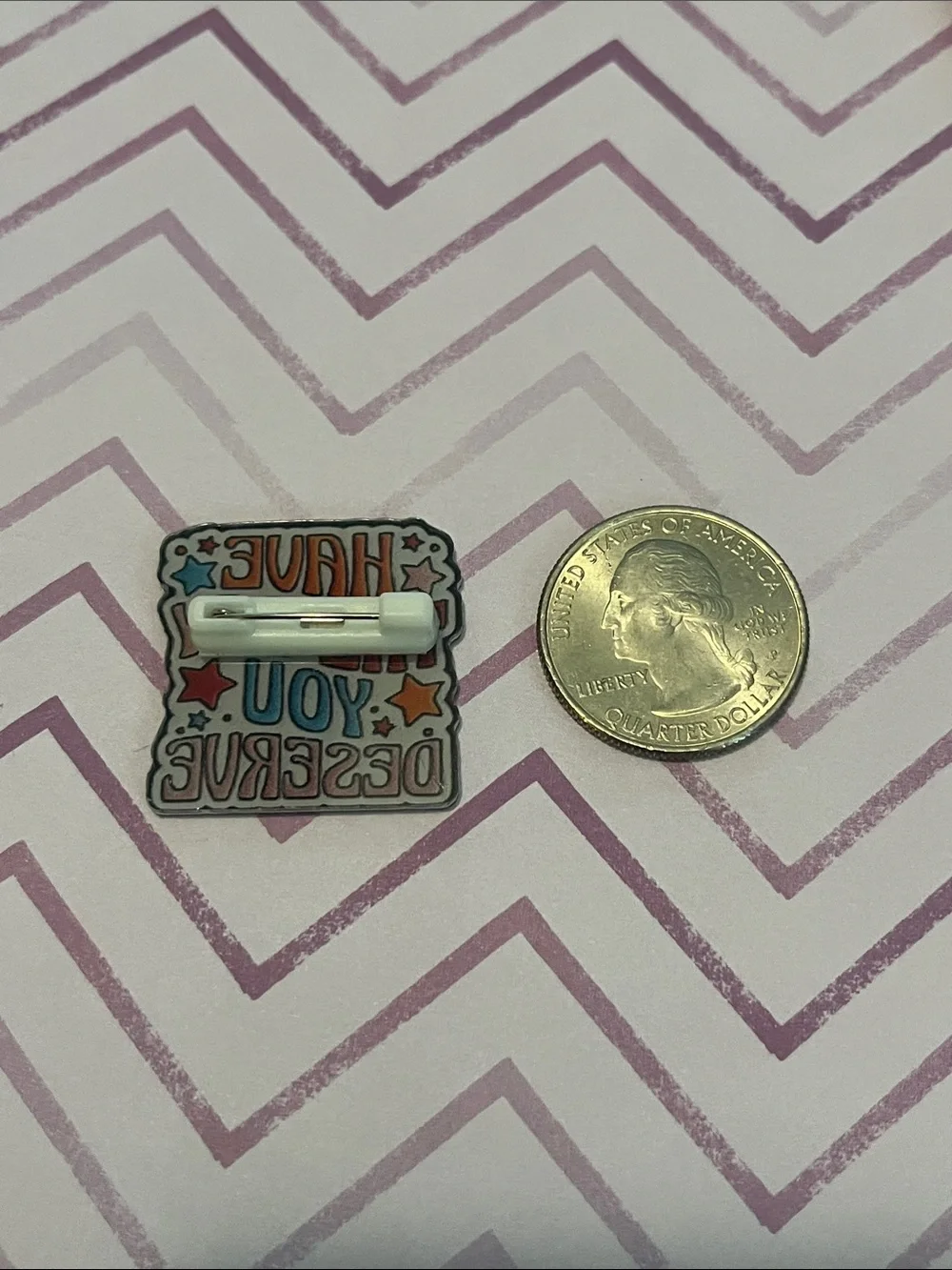 N/A acrylic pin